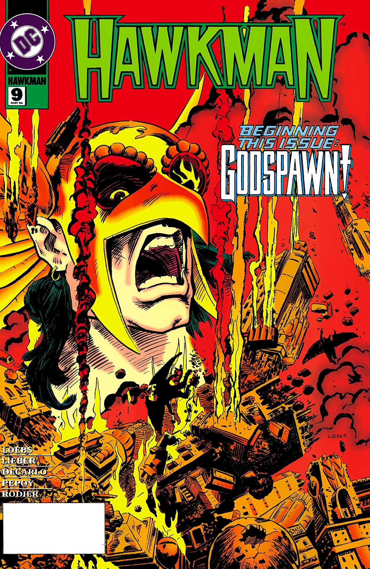 Hawkman (1993) #9 cover