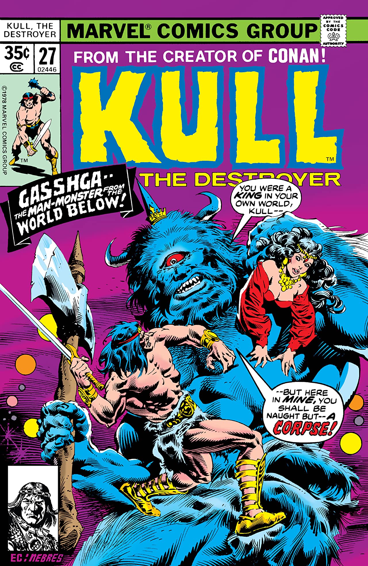 Kull, the Destroyer (1973) #27 cover