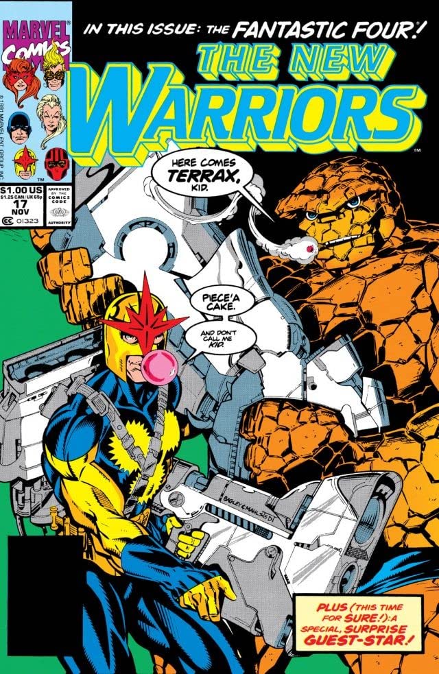 The New Warriors (1990) #17 cover