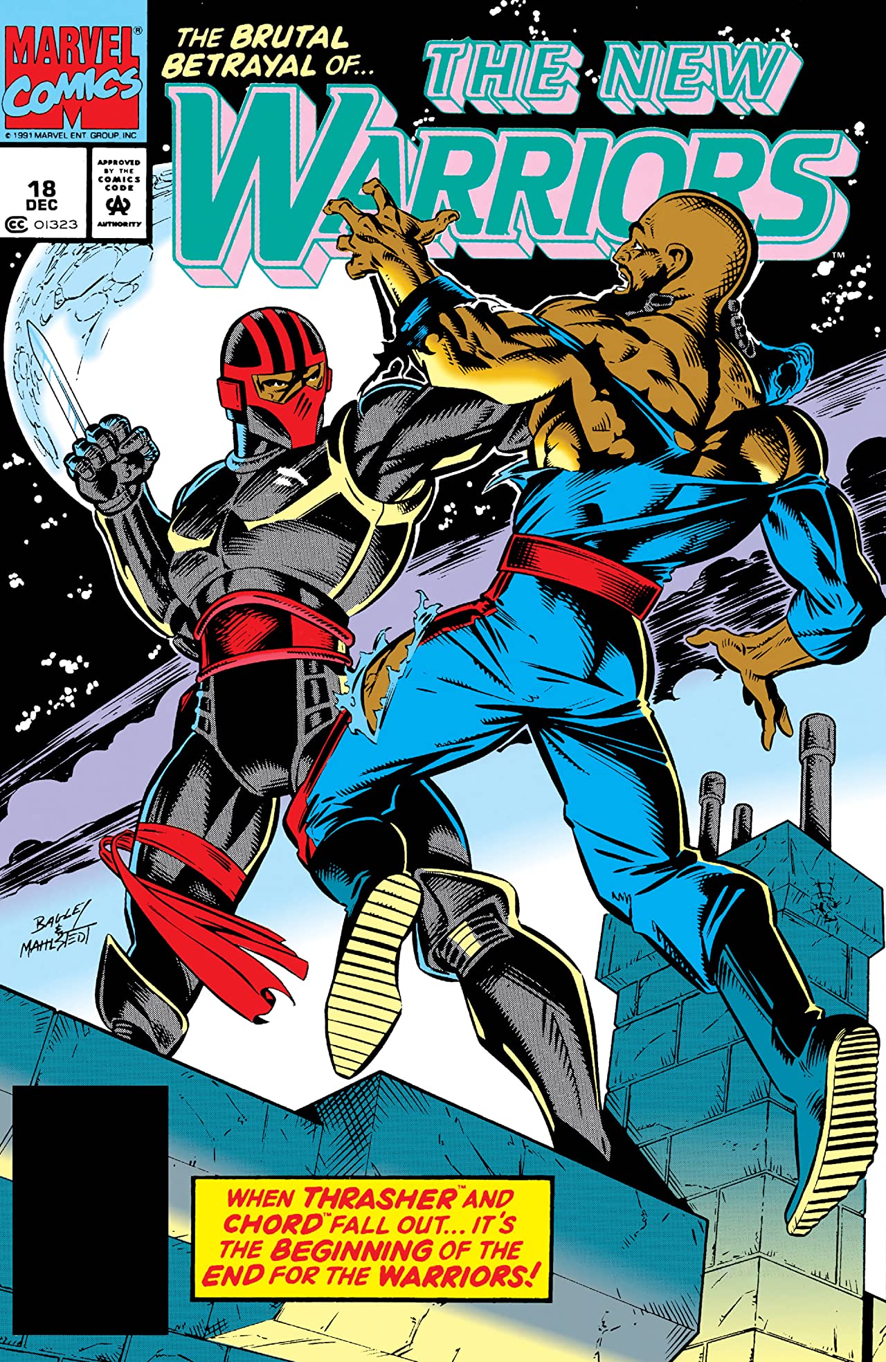 The New Warriors (1990) #18 cover