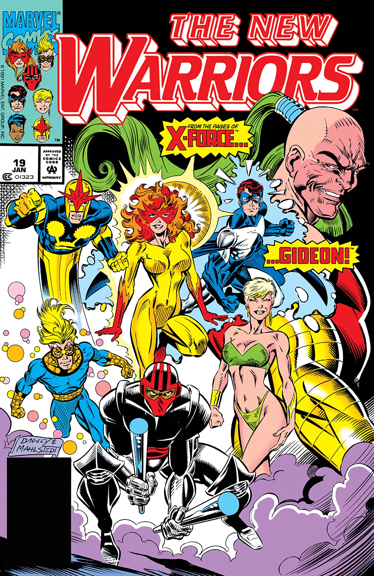 The New Warriors (1990) #19 cover