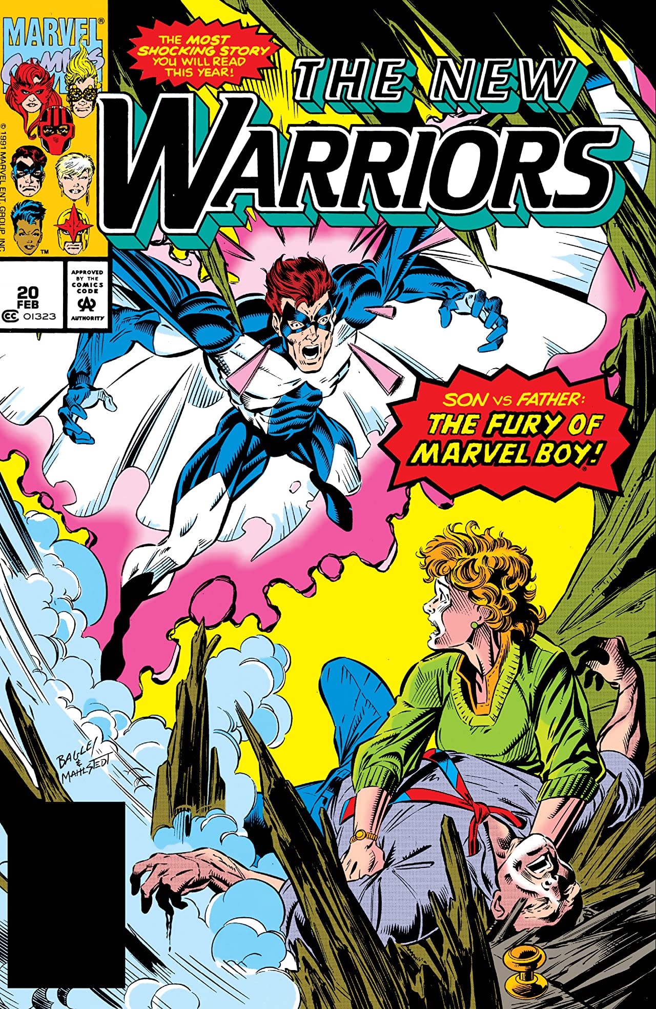 The New Warriors (1990) #20 cover