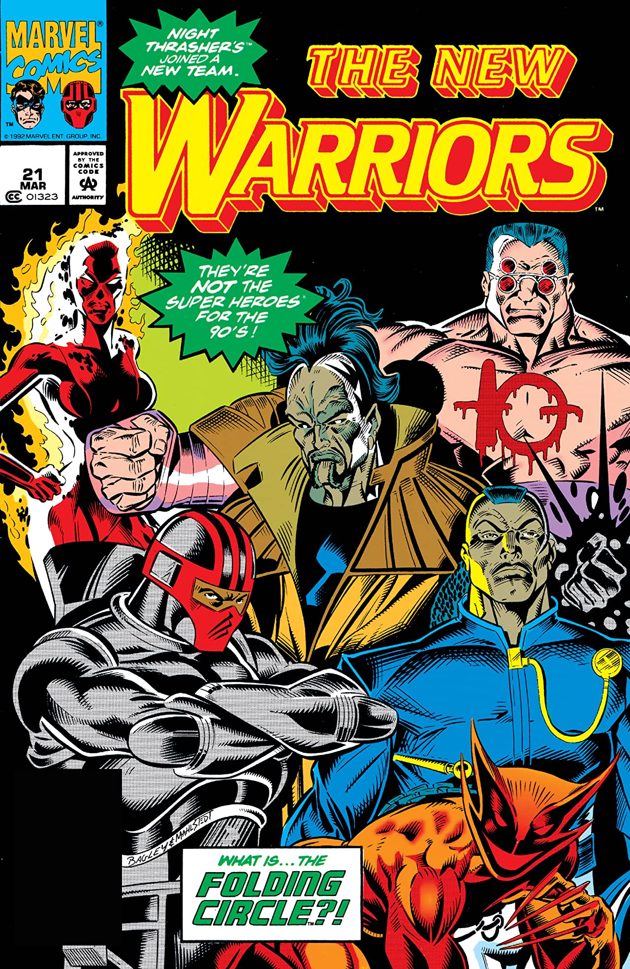The New Warriors (1990) #21 cover