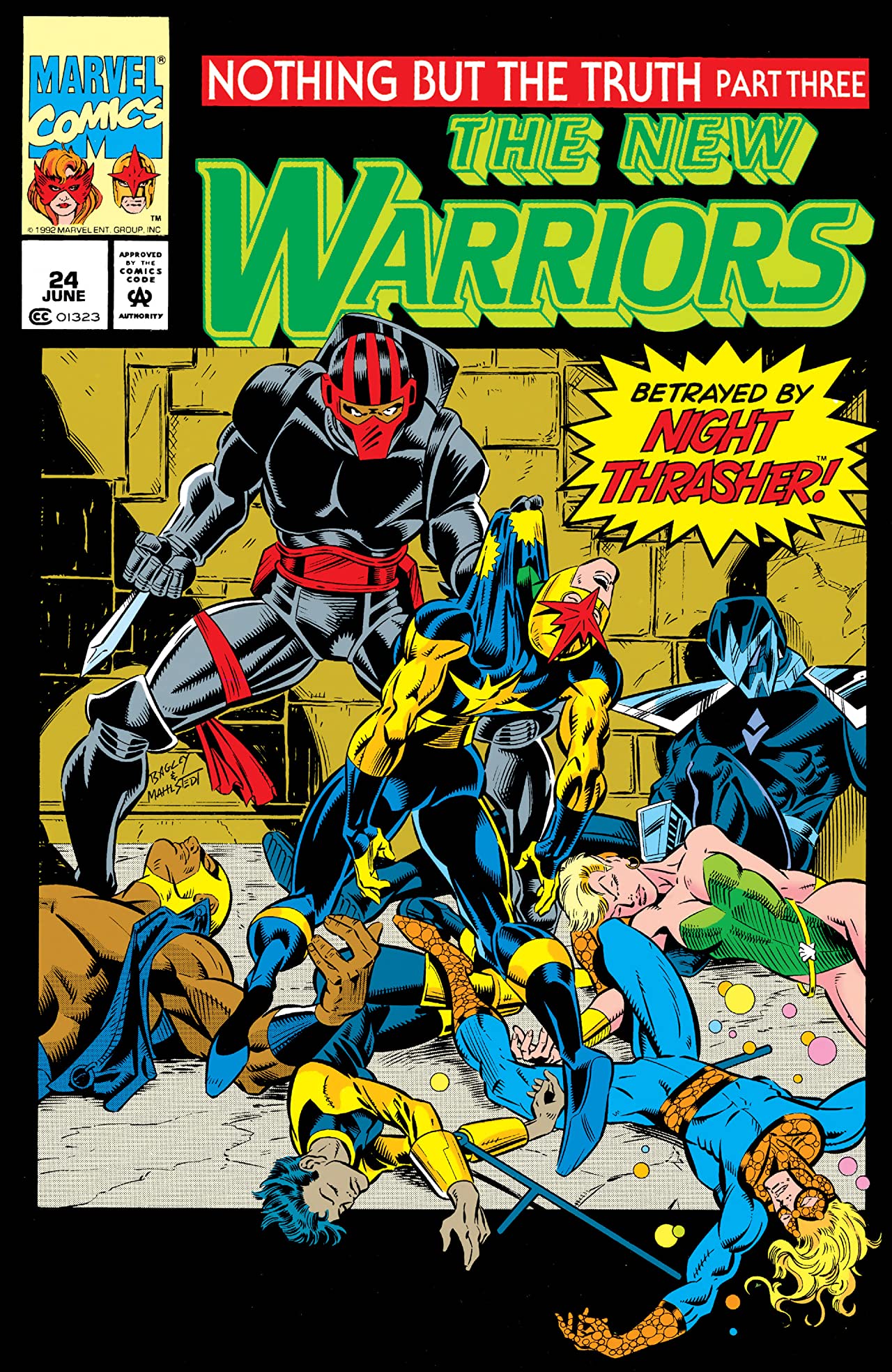 The New Warriors (1990) #24 cover