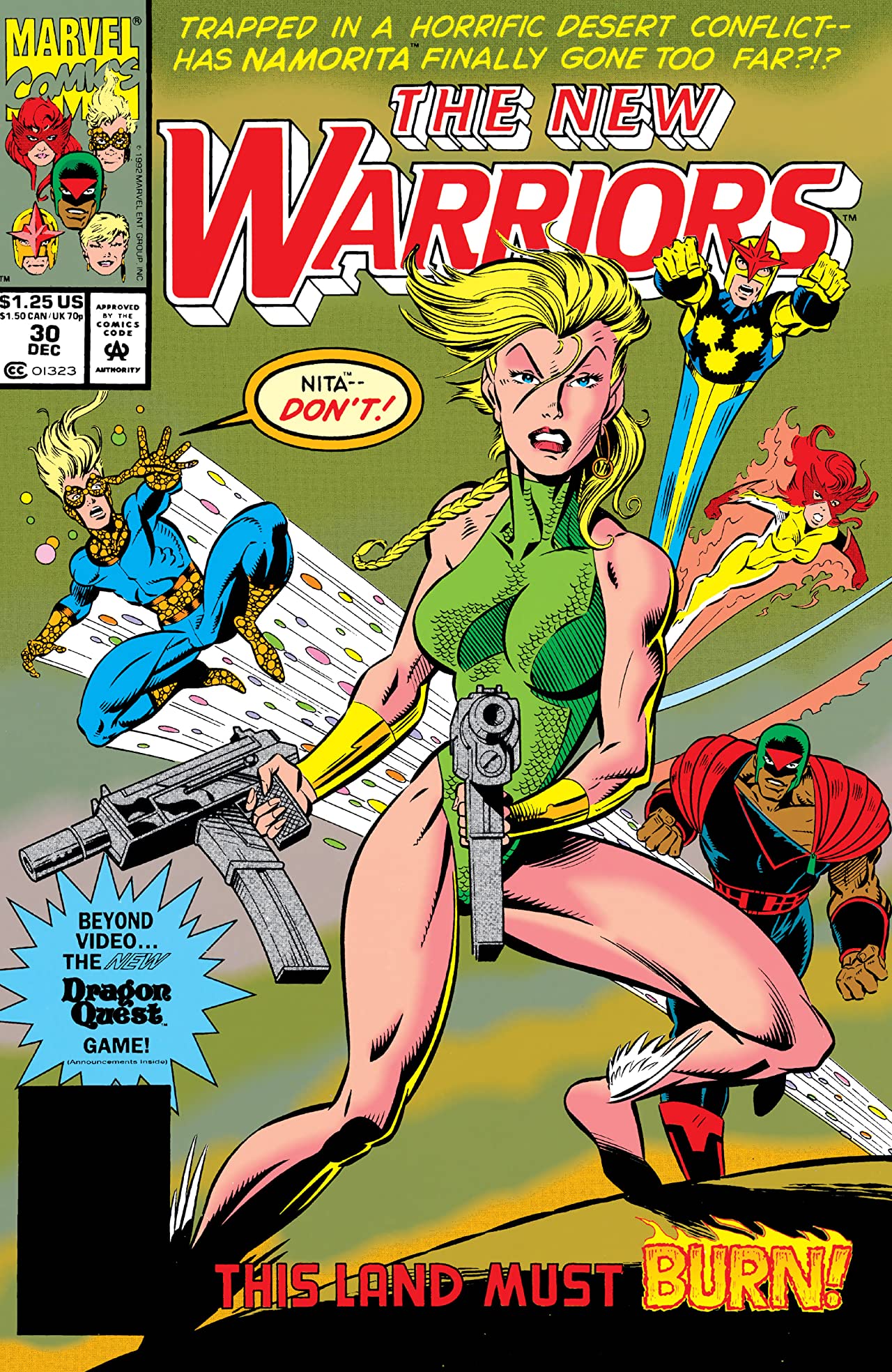 The New Warriors (1990) #30 cover