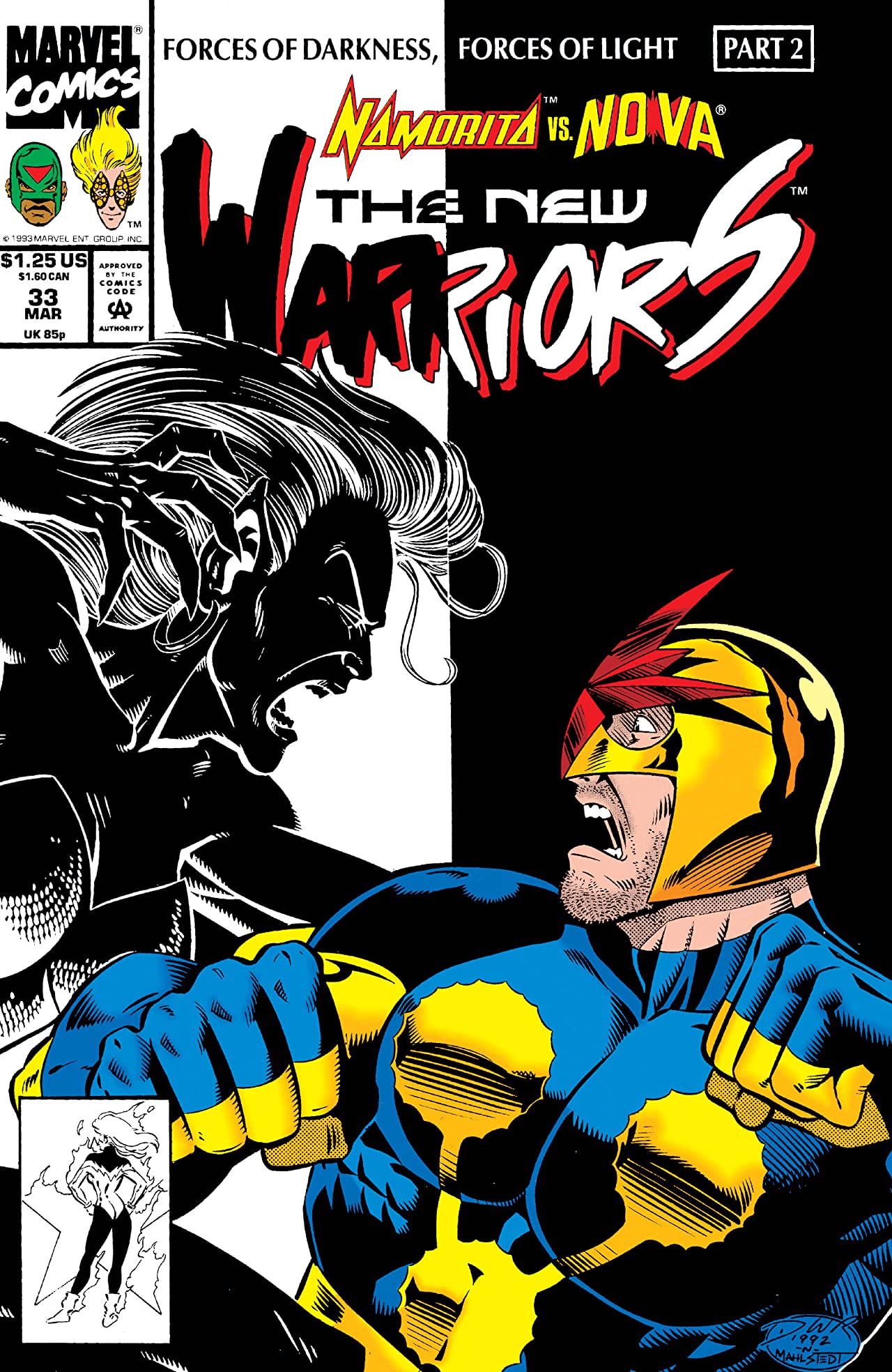The New Warriors (1990) #33 cover
