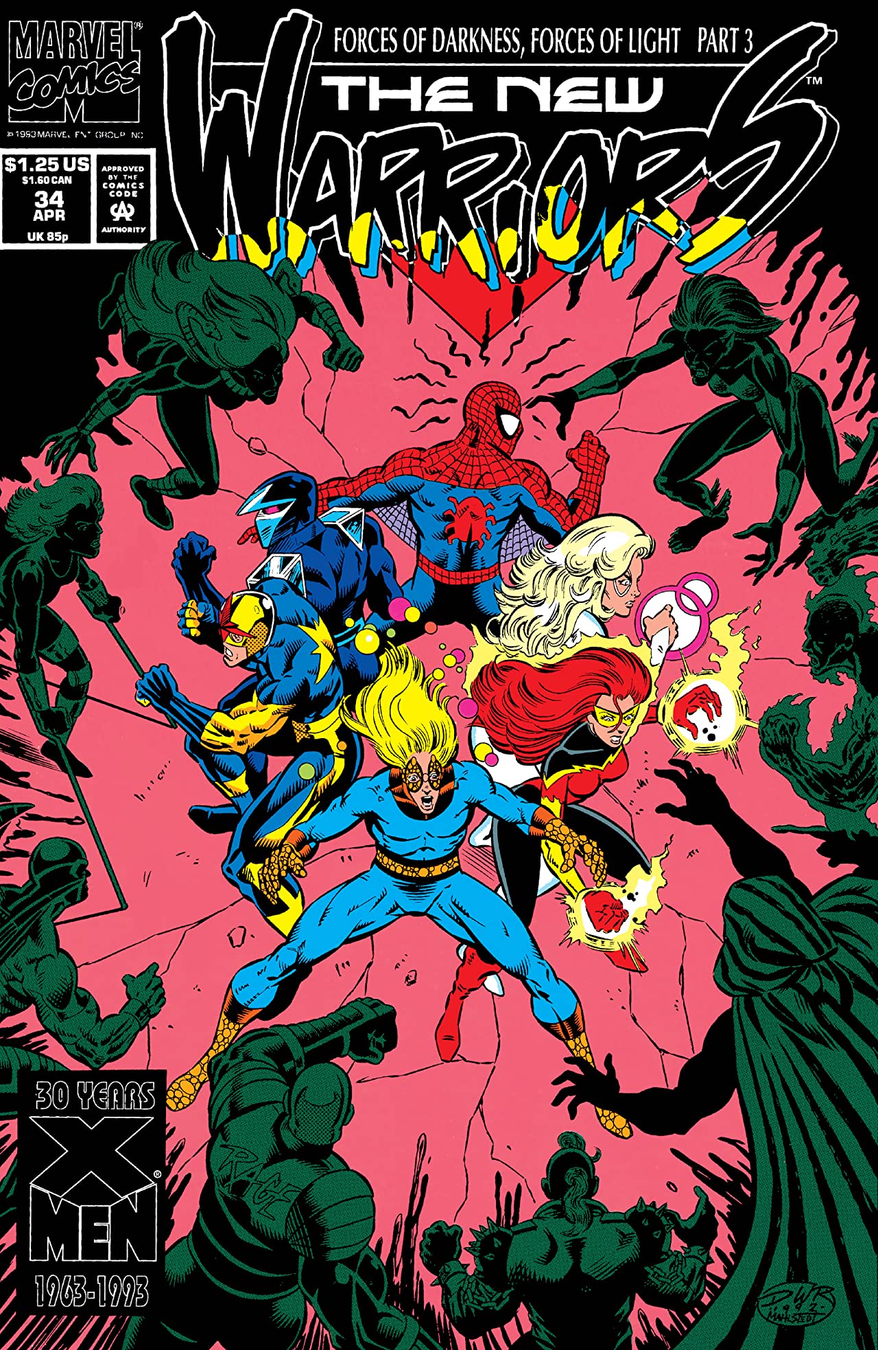 The New Warriors (1990) #34 cover