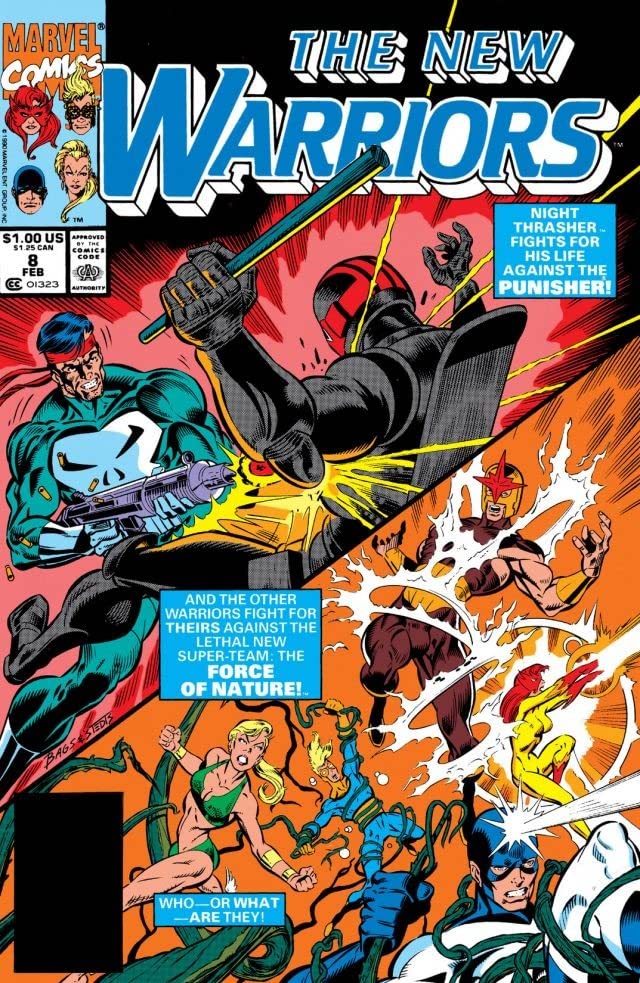 The New Warriors (1990) #8 cover