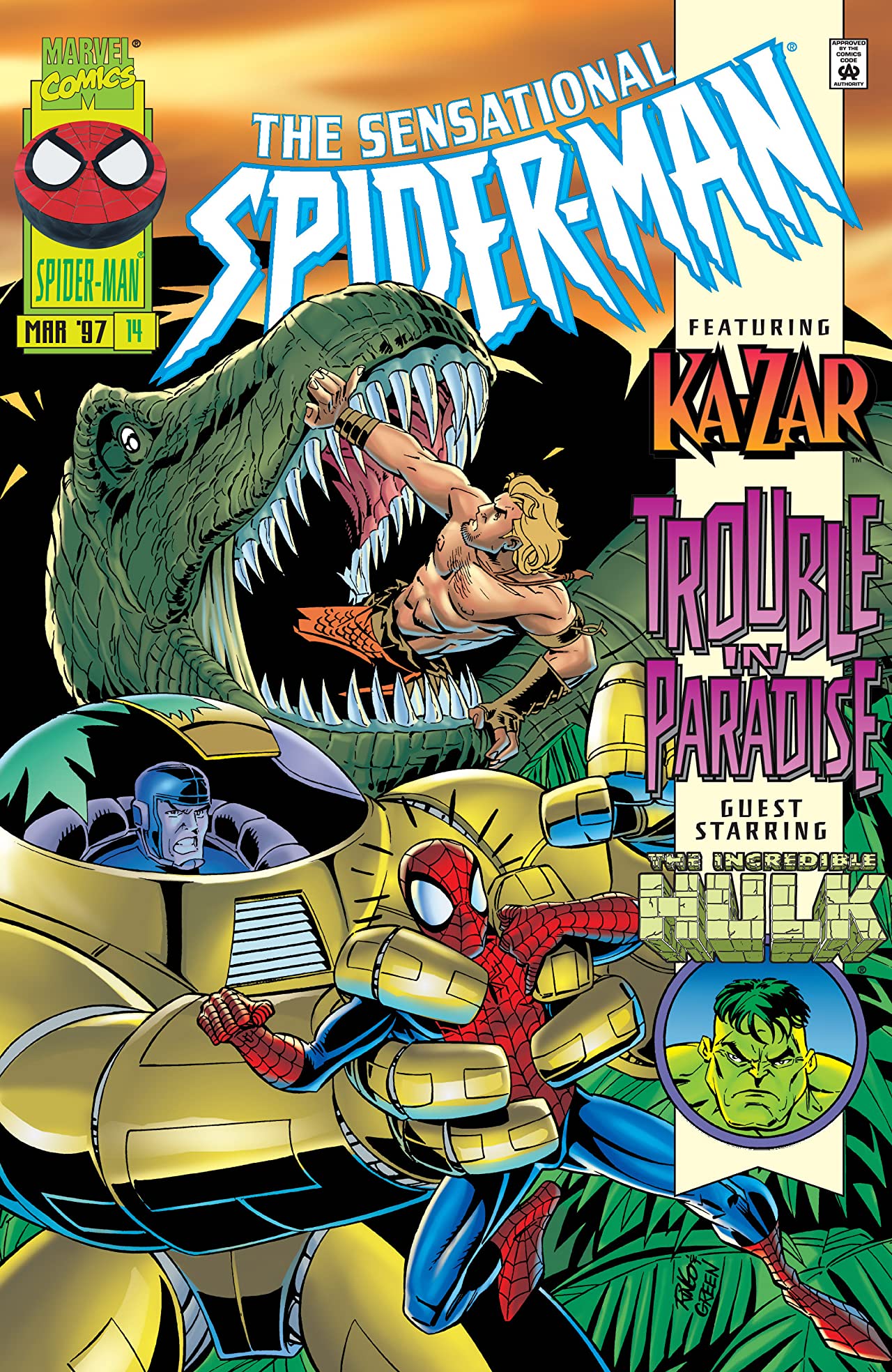 The Sensational Spider-Man (1996) #14 cover