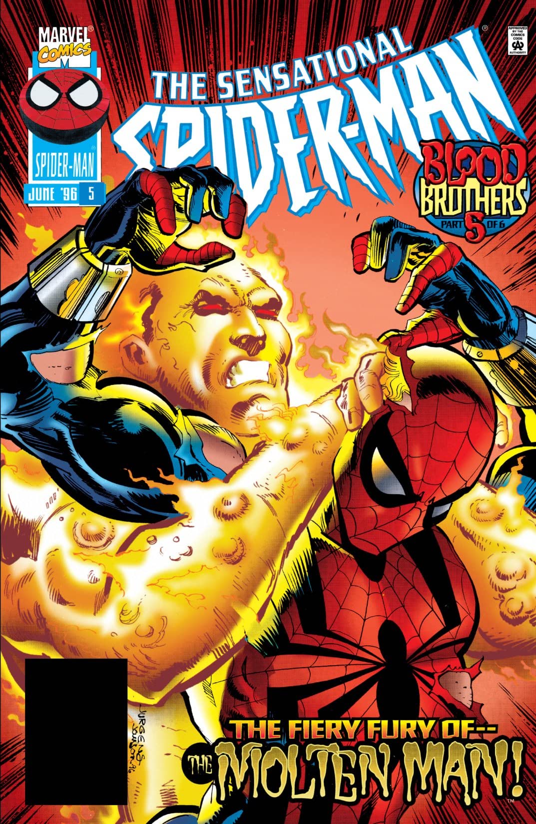 The Sensational Spider-Man (1996) #5 cover