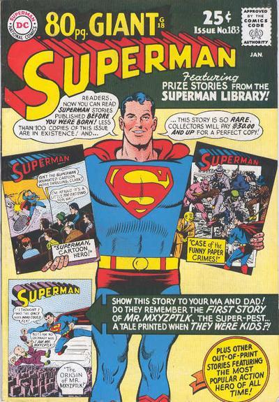 Cover of Superman #183