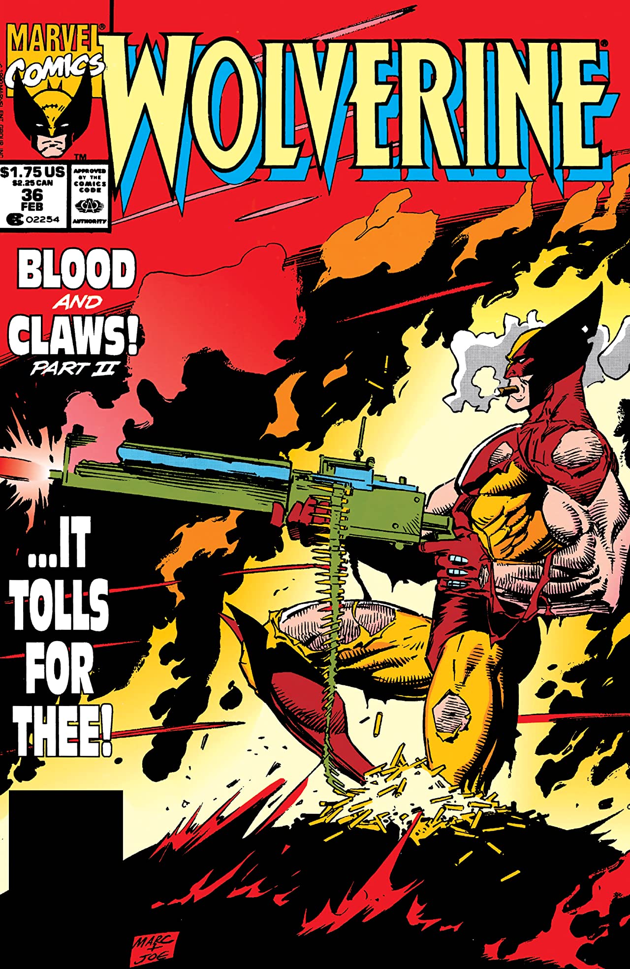 Wolverine (1988) #36 cover