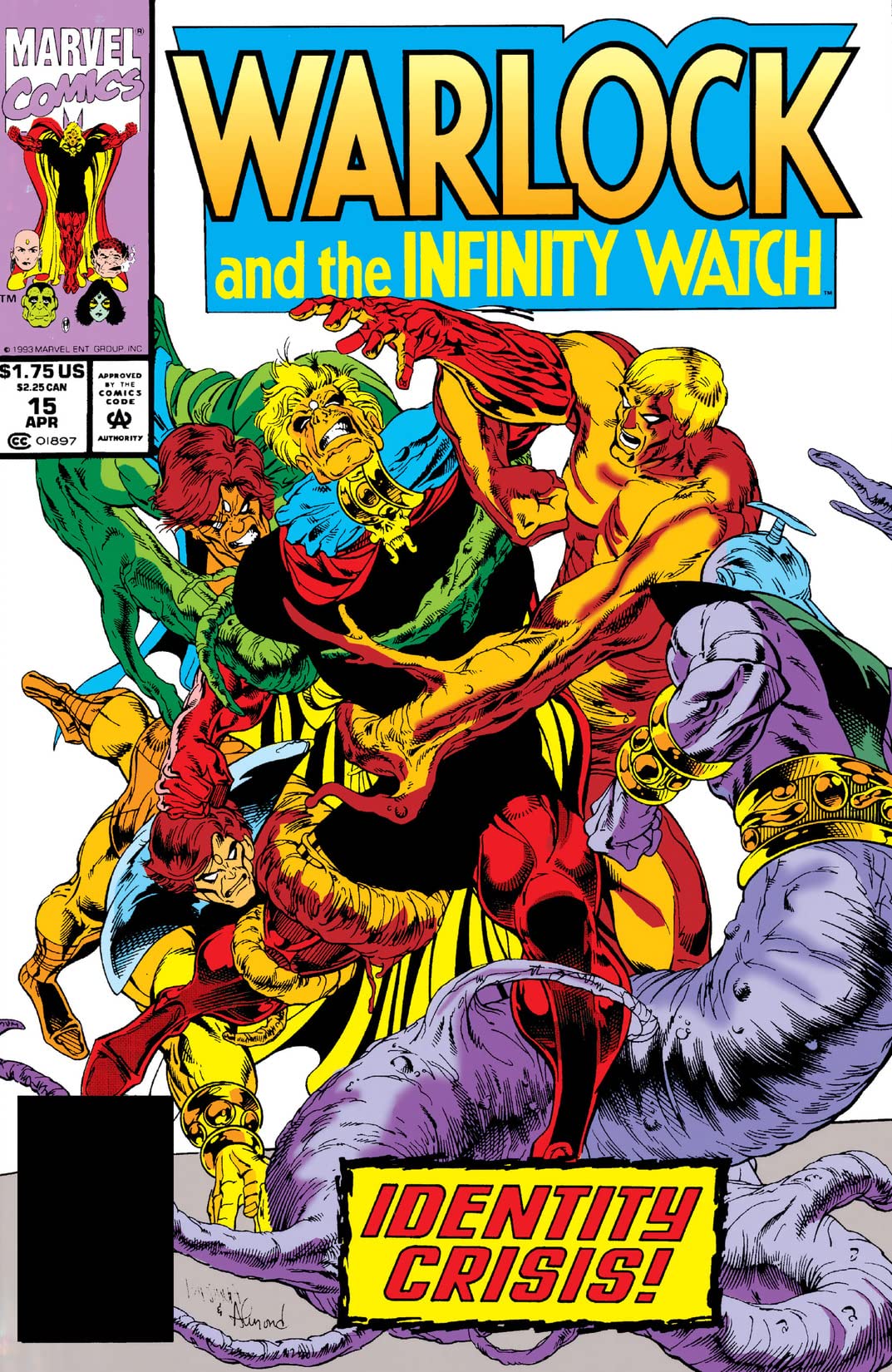 Warlock and the Infinity Watch (1992) #15 cover