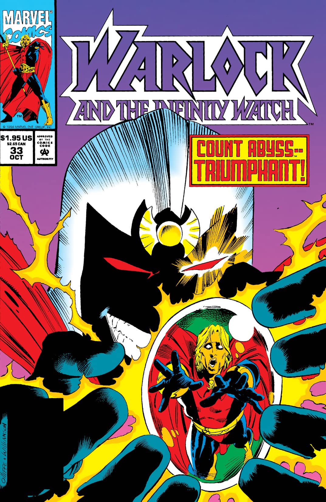 Warlock and the Infinity Watch (1992) #33 cover