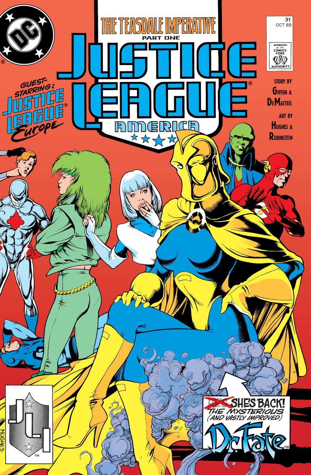 Justice League America (1989) #31 cover