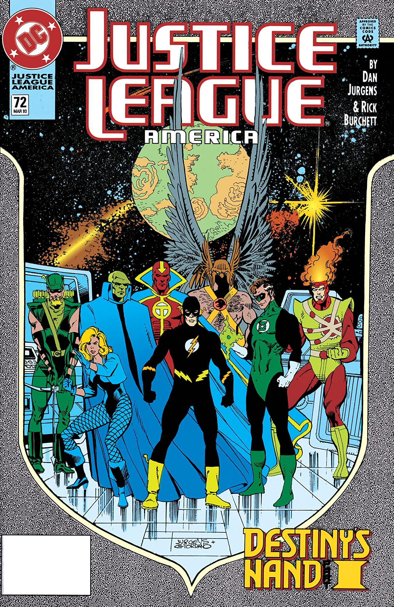 Justice League America (1989) #72 cover