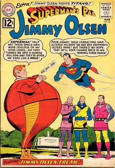 Cover of Superman's Pal, Jimmy Olsen #59
