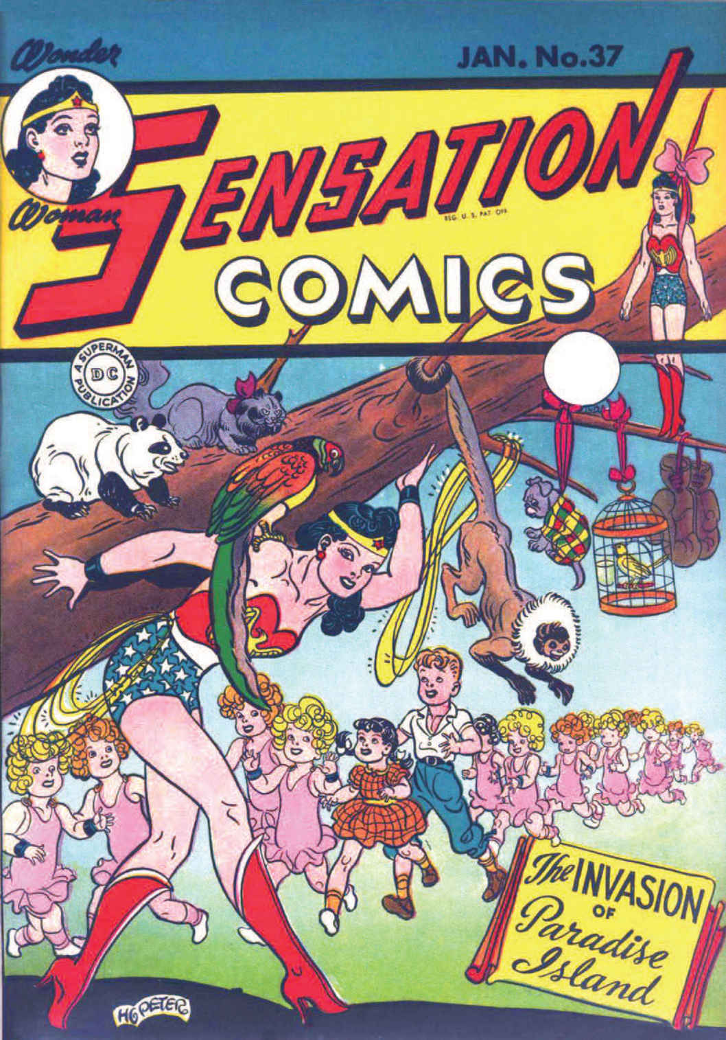 Cover of Sensation Comics #37