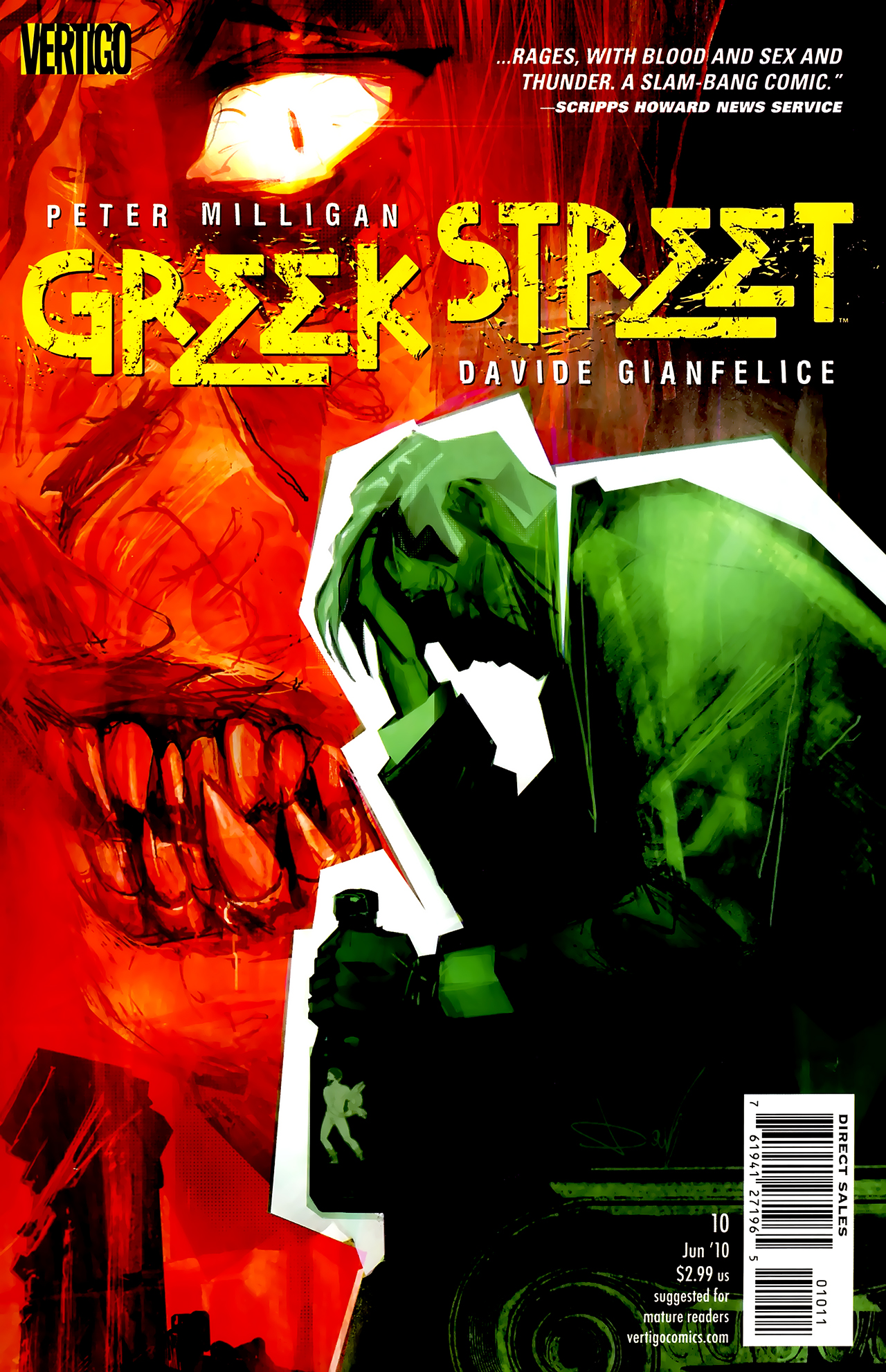 Greek Street (2009) #10 cover
