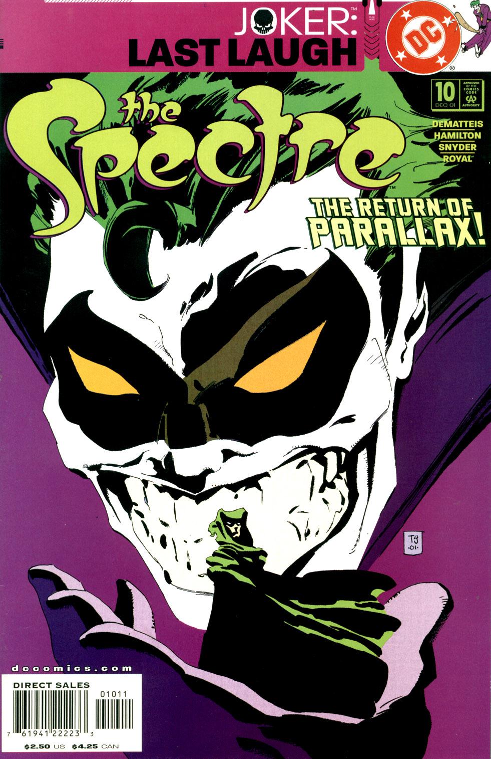 The Spectre (2001) #10 cover