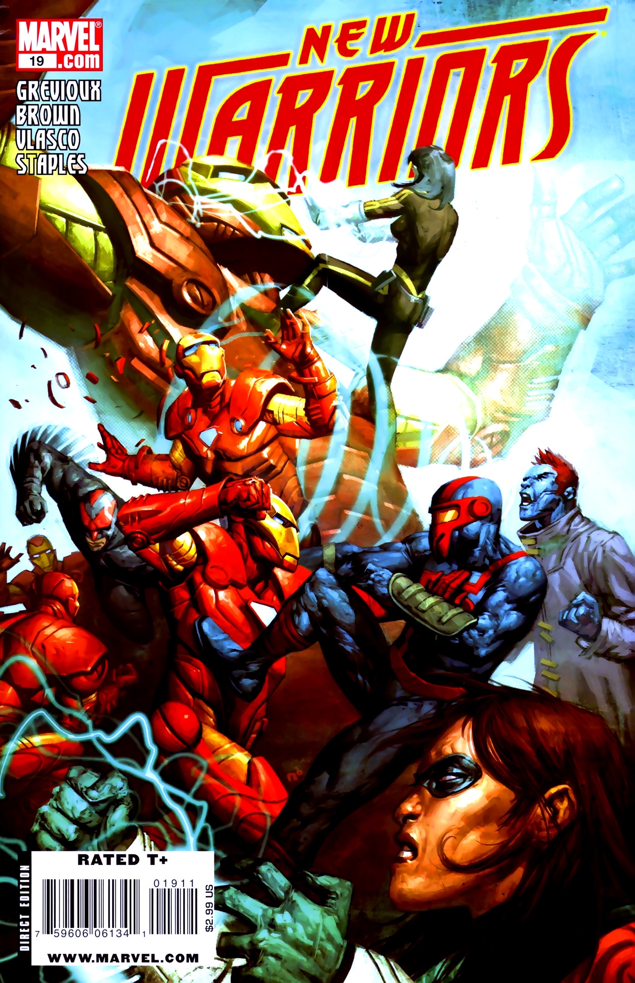 New Warriors (2007) #19 cover