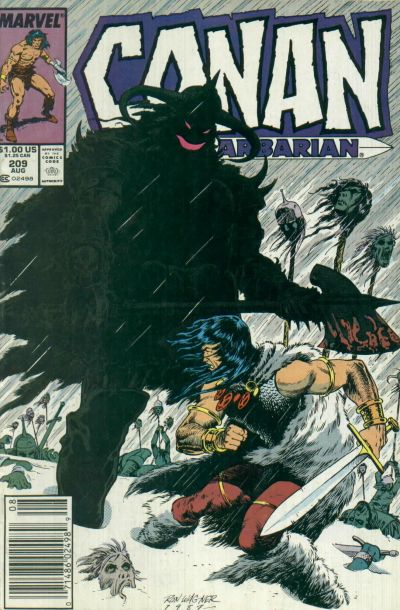 Conan the Barbarian #209 cover