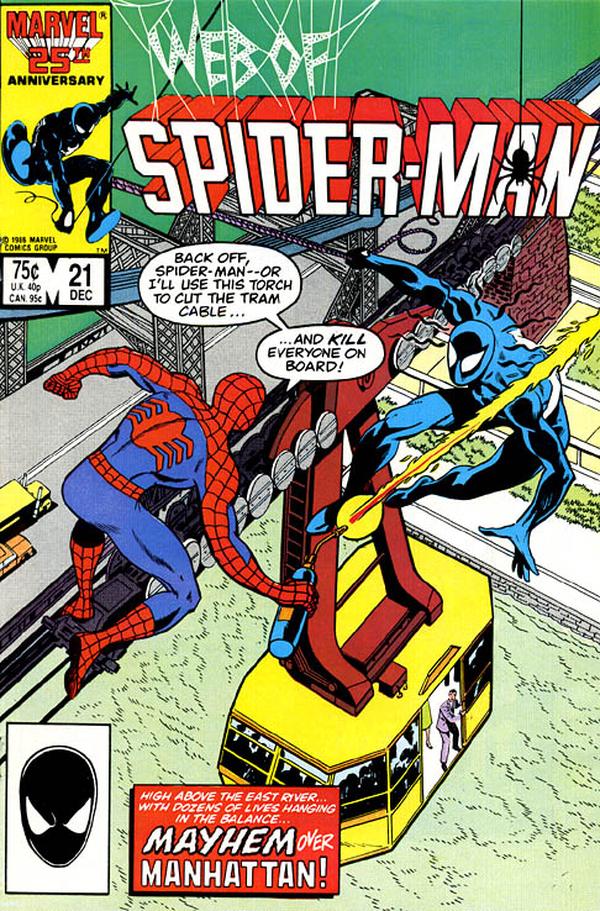 Web of Spider-Man (1985) #21 cover