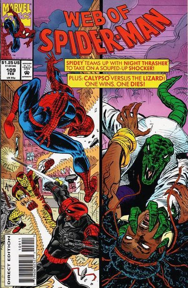 Web of Spider-Man (1985) #109 cover