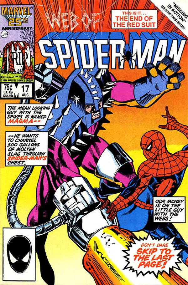 Web of Spider-Man (1985) #17 cover