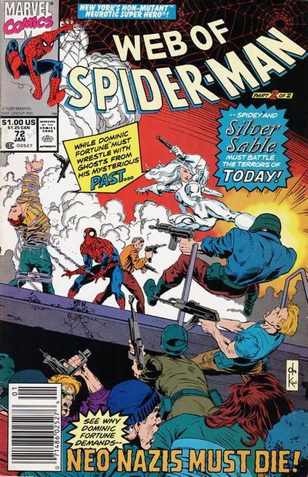 Web of Spider-Man (1985) #72 cover