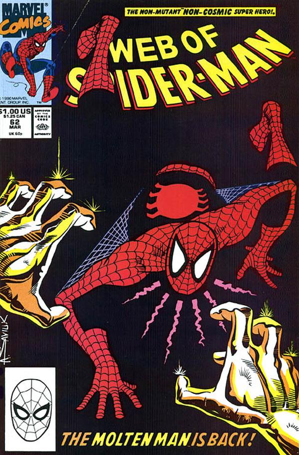 Web of Spider-Man (1985) #62 cover