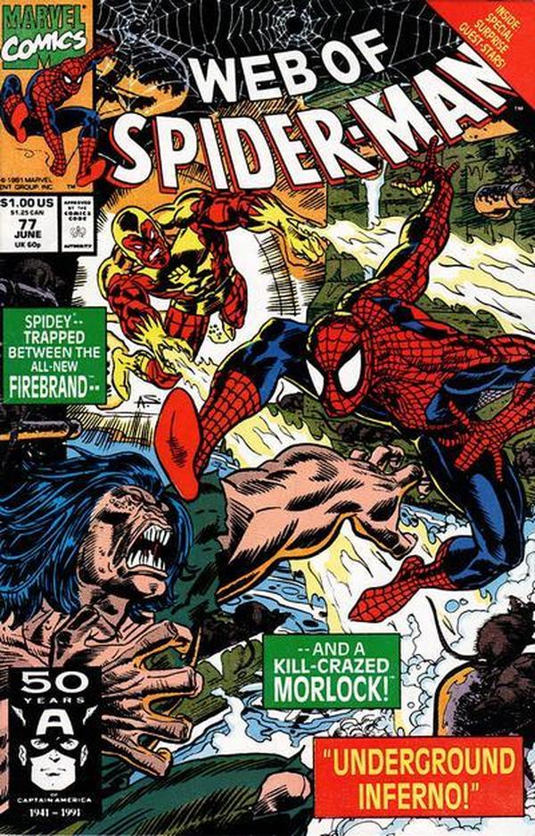 Web of Spider-Man (1985) #77 cover
