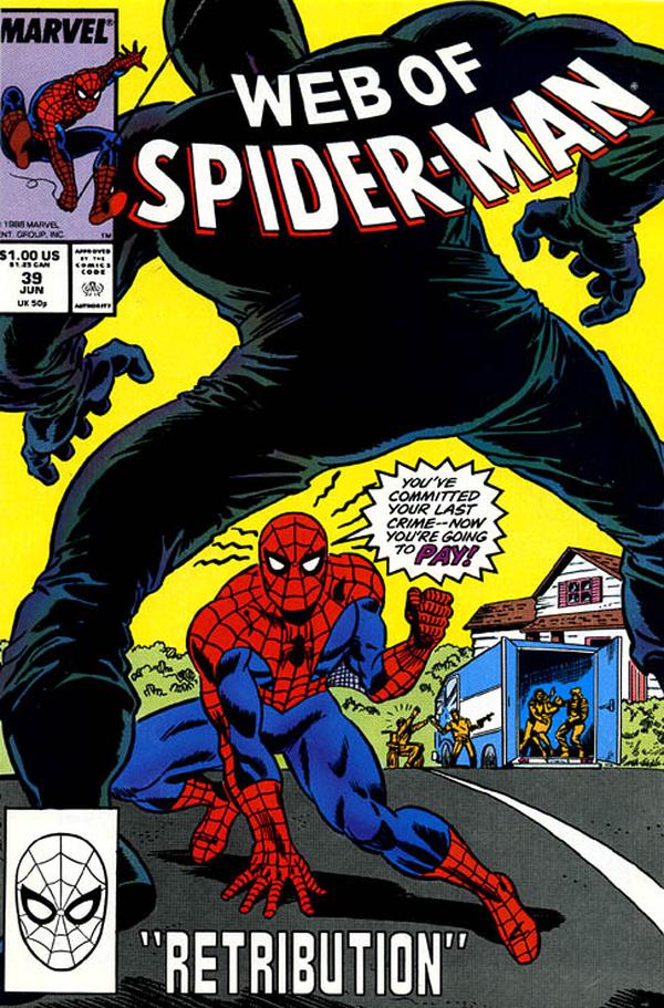 Web of Spider-Man (1985) #39 cover