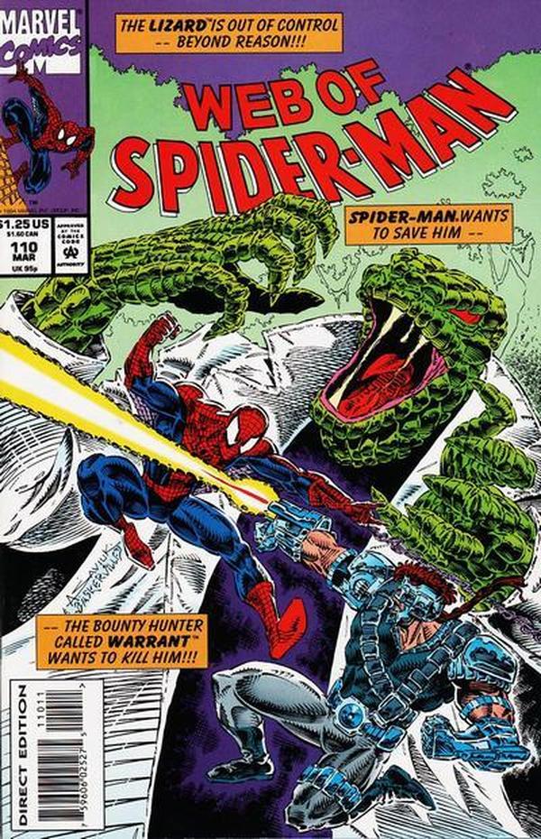 Web of Spider-Man (1985) #110 cover