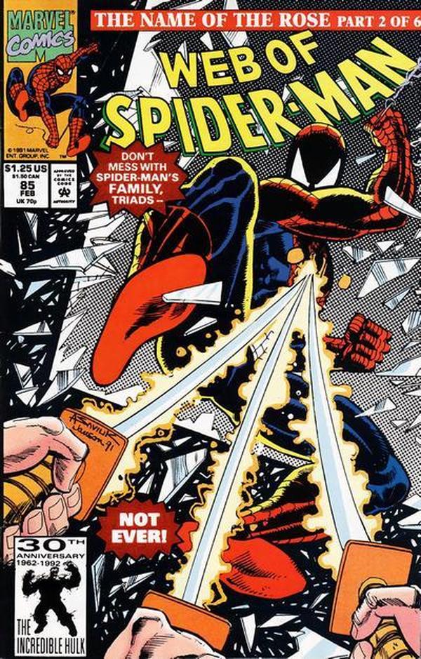 Web of Spider-Man (1985) #85 cover