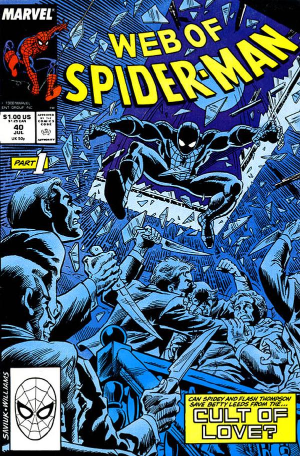 Web of Spider-Man (1985) #40 cover