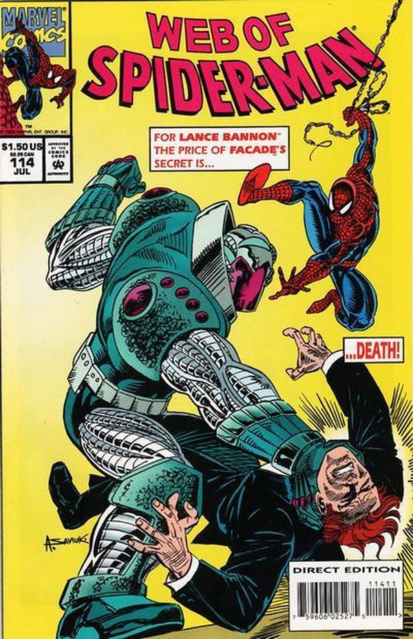 Web of Spider-Man (1985) #114 cover