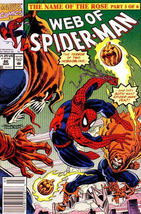 Web of Spider-Man (1985) #86 cover