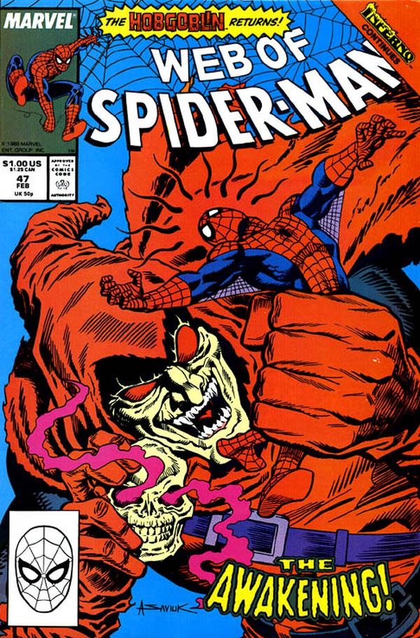 Web of Spider-Man (1985) #47 cover