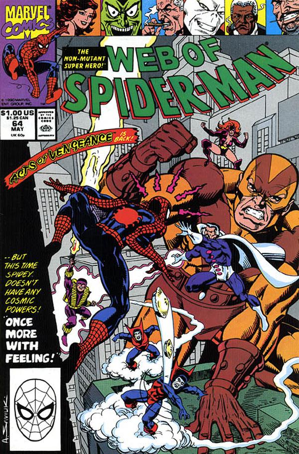 Web of Spider-Man (1985) #64 cover