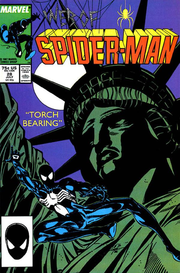 Web of Spider-Man (1985) #28 cover