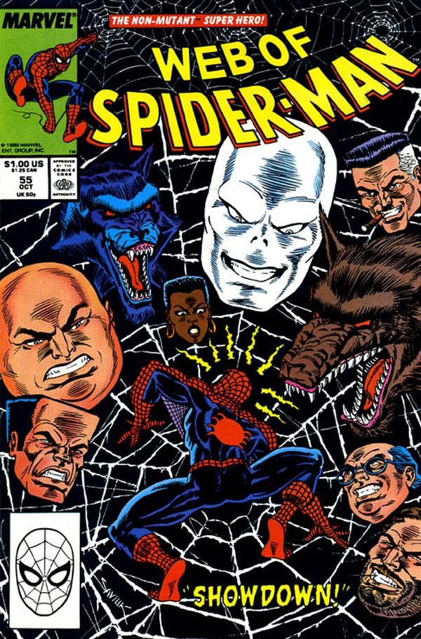 Web of Spider-Man (1985) #55 cover