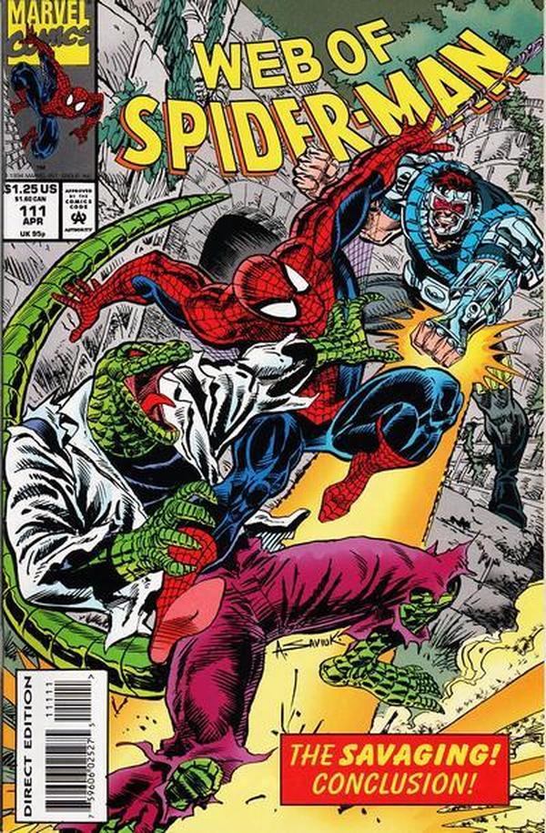 Web of Spider-Man (1985) #111 cover