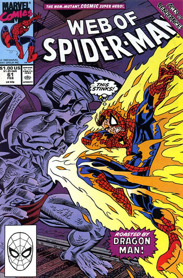 Web of Spider-Man (1985) #61 cover