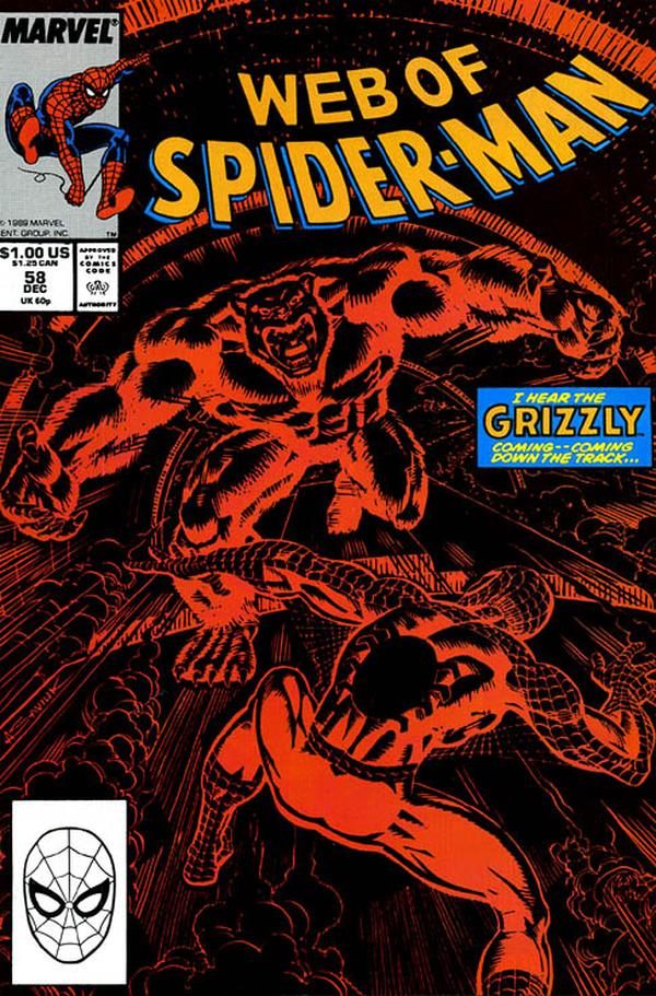 Web of Spider-Man (1985) #58 cover