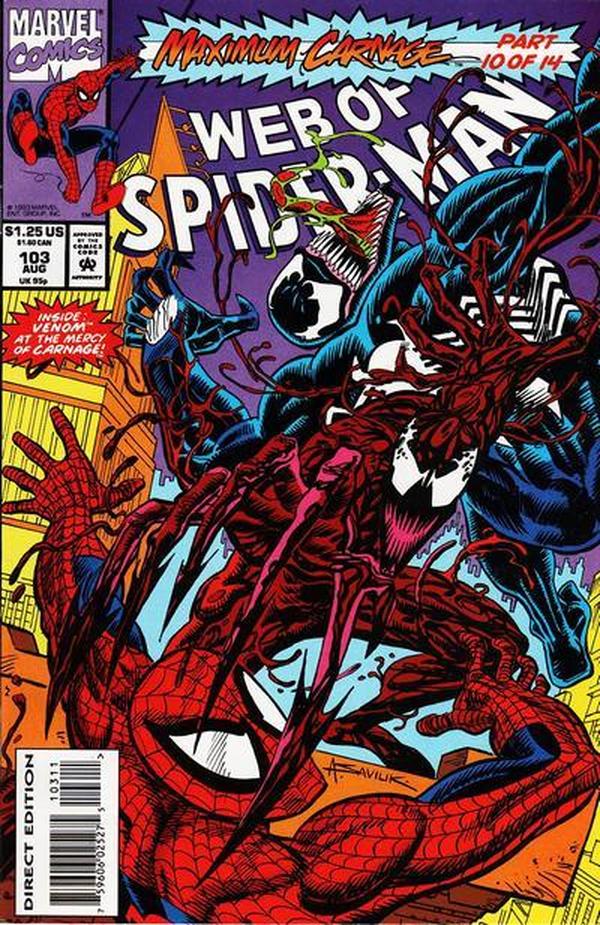 Web of Spider-Man (1985) #103 cover