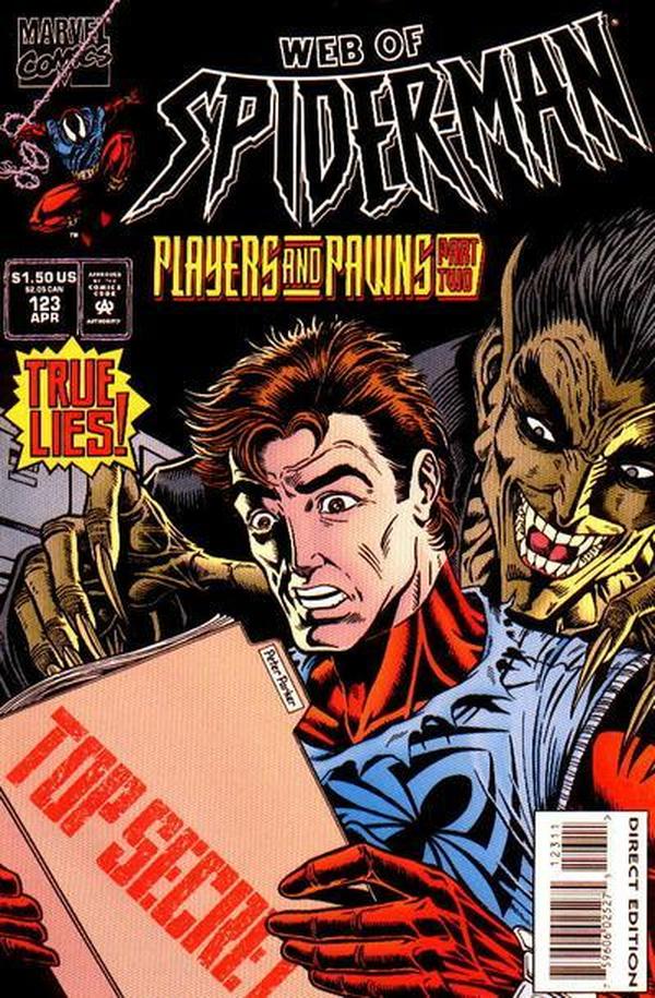 Web of Spider-Man (1985) #123 cover