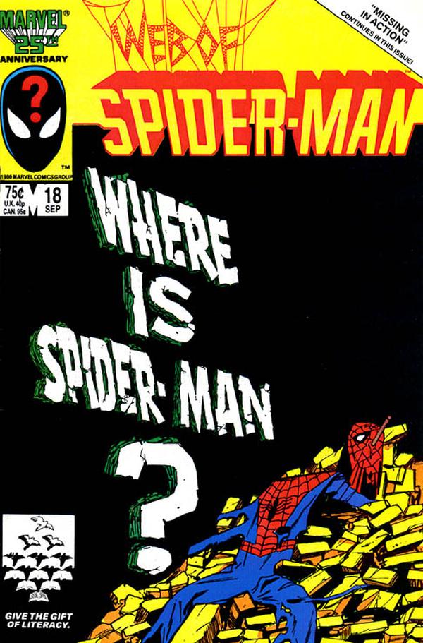 Web of Spider-Man (1985) #18 cover