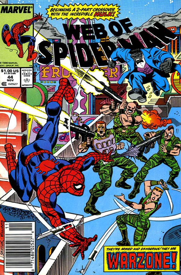 Web of Spider-Man (1985) #44 cover