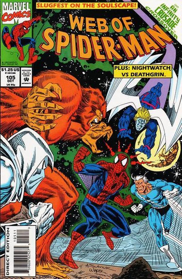 Web of Spider-Man (1985) #105 cover